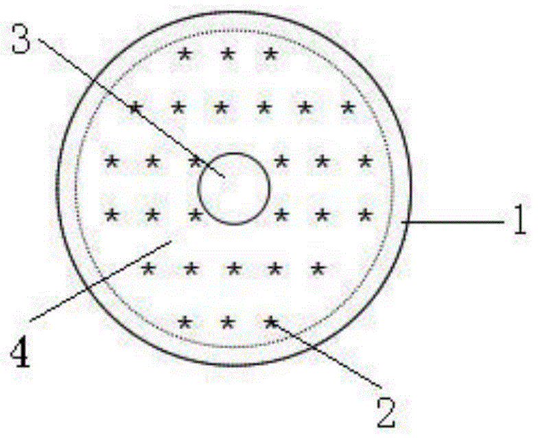 Photocatalytic air purification device based on dispersive optical fiber