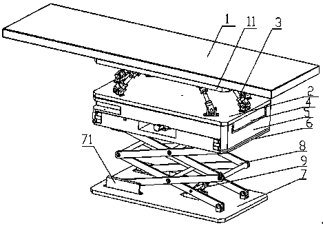 A precise positioning treatment bed