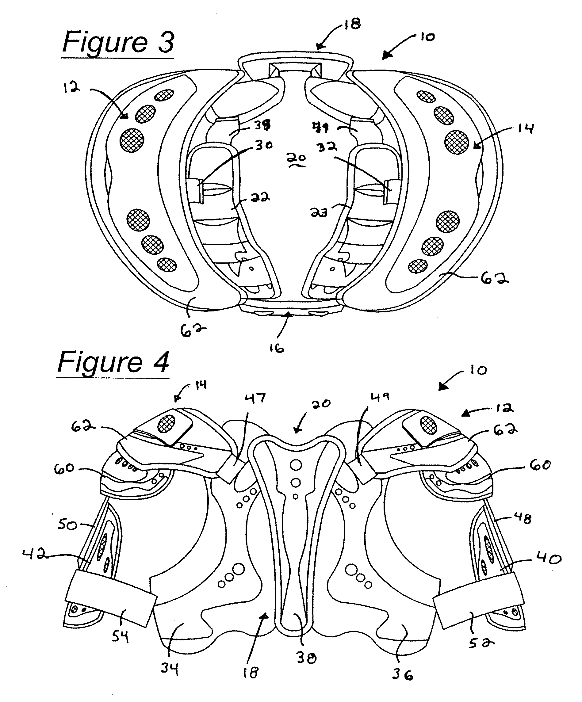 Protective athletic equipment