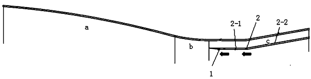 Curved-compression variable geometric gas inlet channel of rocket-based-combined-cycle engine