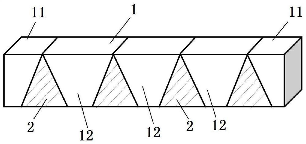 Single crystal diamond substrate structure and splicing processing method thereof