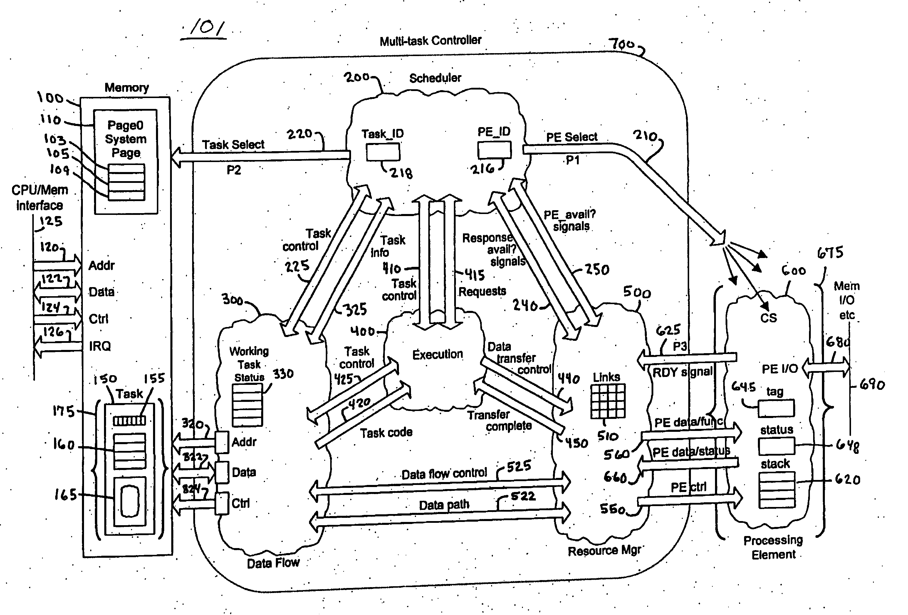 Intelligent memory device multilevel ASCII interpreter