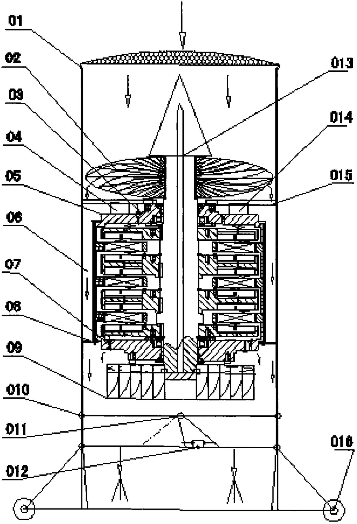 Wind tunnel thruster