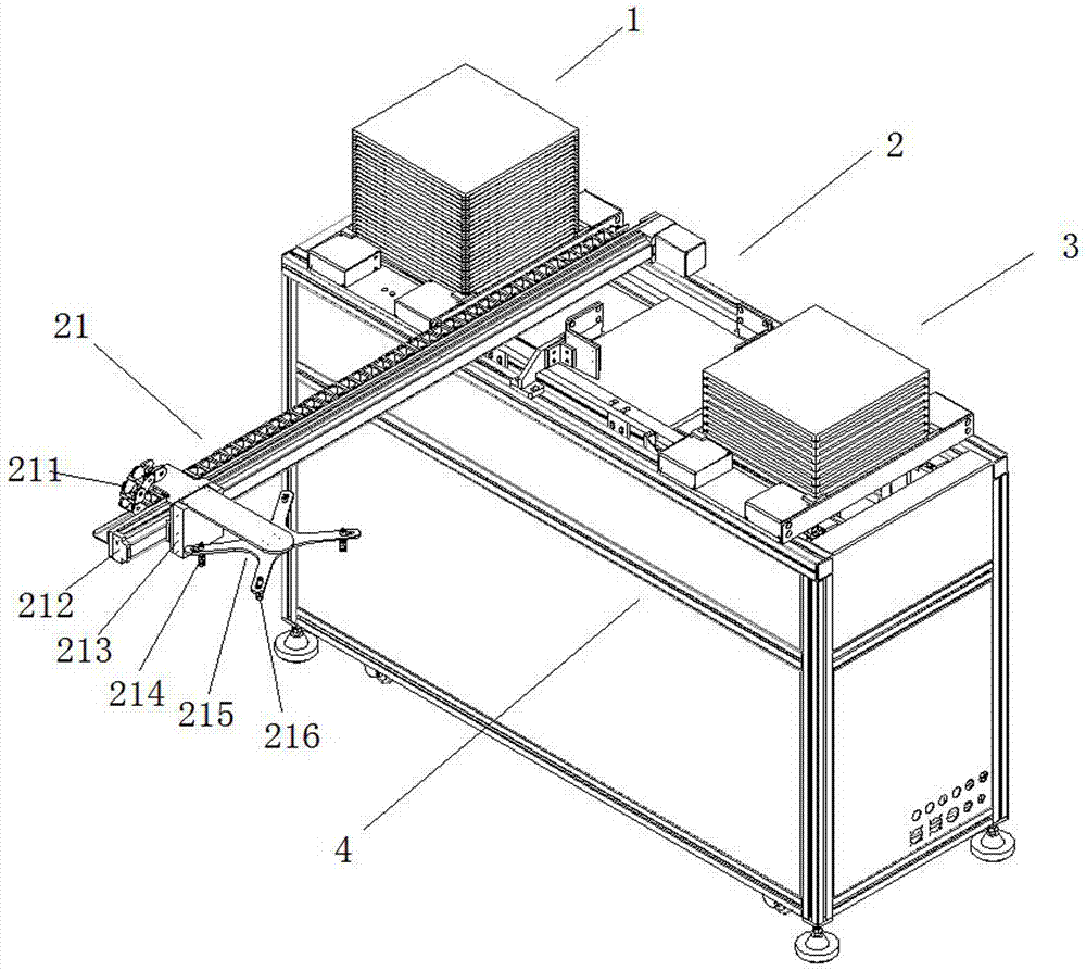 Universal type automatic loading and unloading system of bottom tool separation method based on conveyor belt