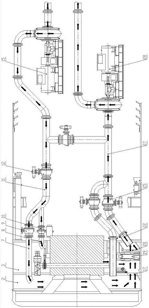 Air cushion type double-mold slurry shield machine and control method thereof