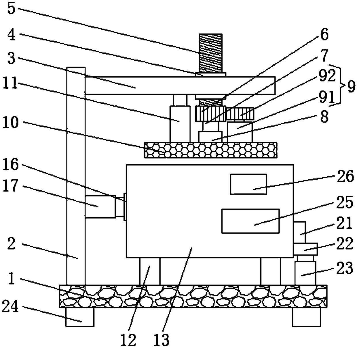 Wood waste centralized recovery device for wood processing