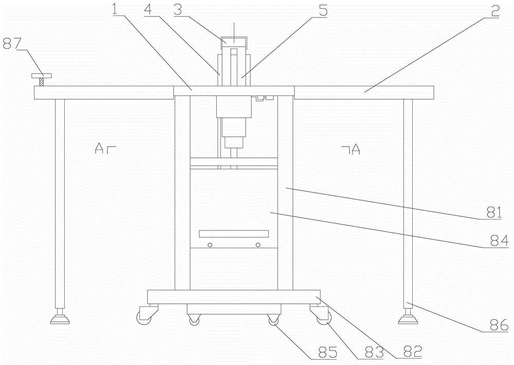 Small light numerically-controlled bus processing machine