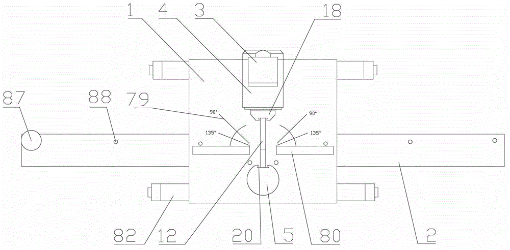 Small light numerically-controlled bus processing machine