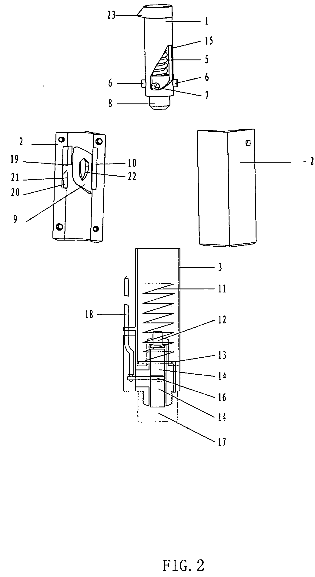 Piezoelectric ignition mechanism of child-resistant lighter