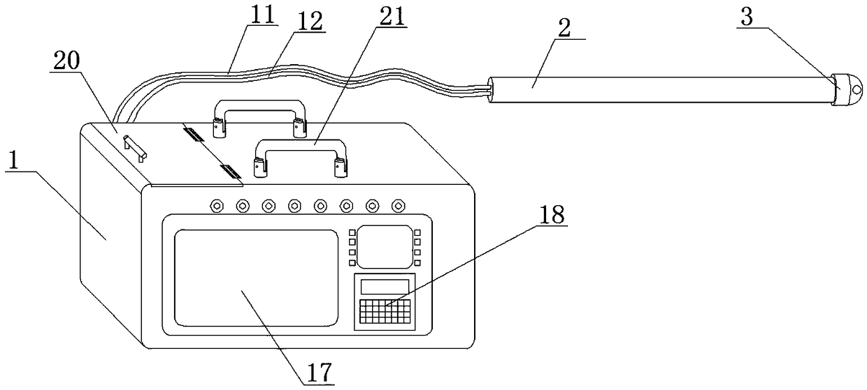 Electric field distribution monitoring device of ultrahigh-voltage circuit insulator