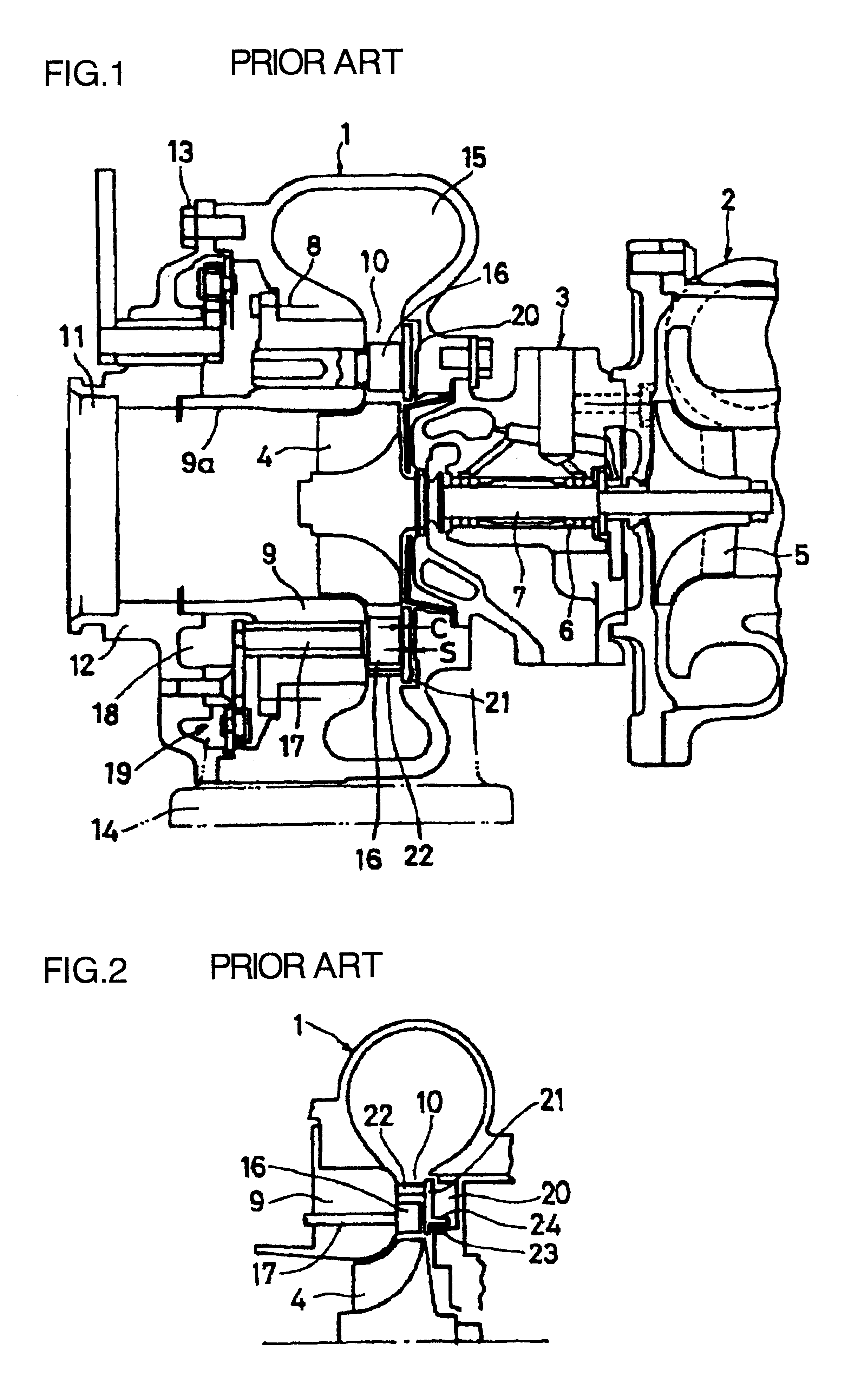 Gas sealing apparatus for variable capacity supercharger