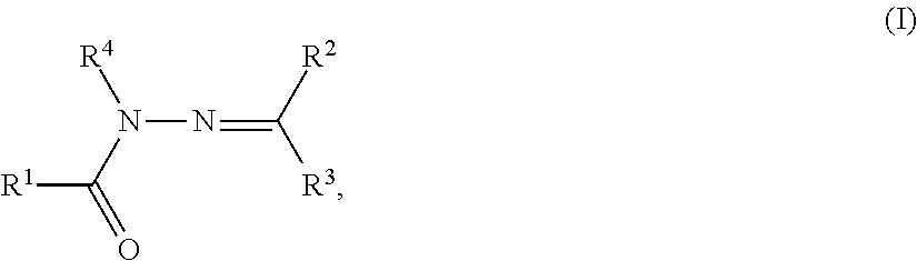 Acyl hydrazones as bleach-boosting active substances