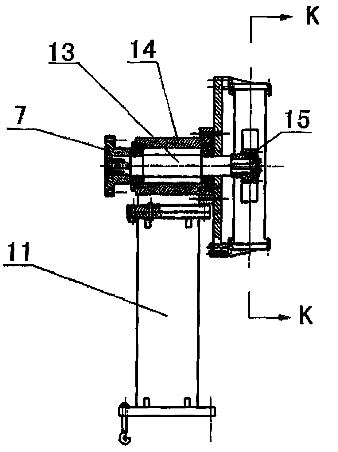 Special automatic welding rotation equipment of concrete mixer chassis