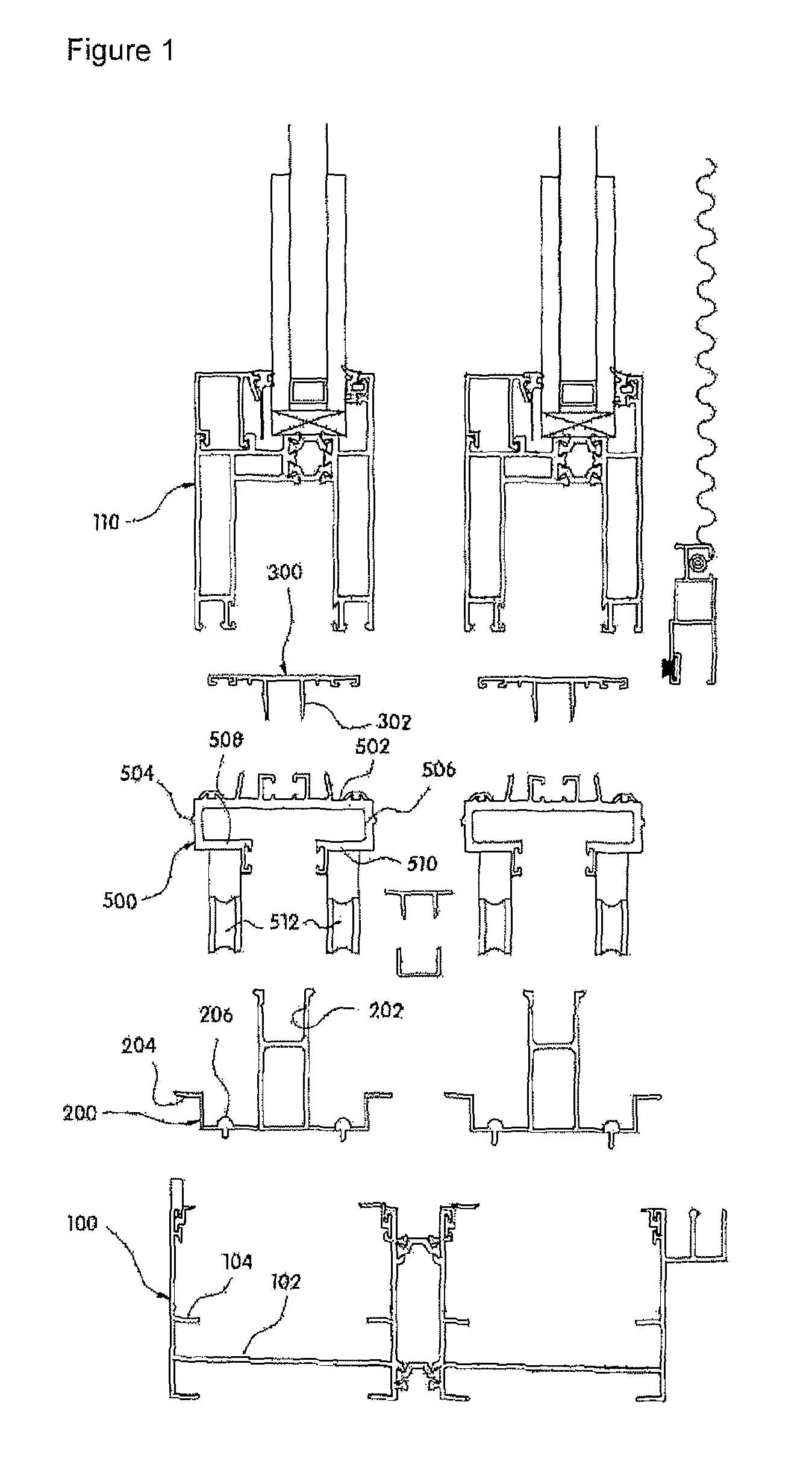 Hidden rail type window and door system