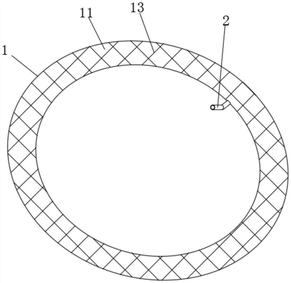 Novel antiskid wear-resistant mountain bike inner tube