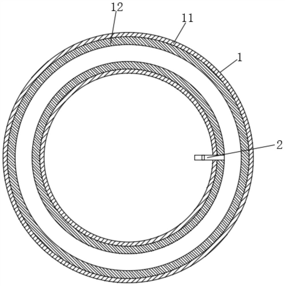 Novel antiskid wear-resistant mountain bike inner tube