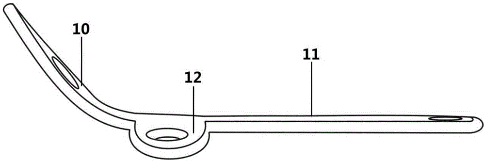 Anterior cervical approach slope fixing device