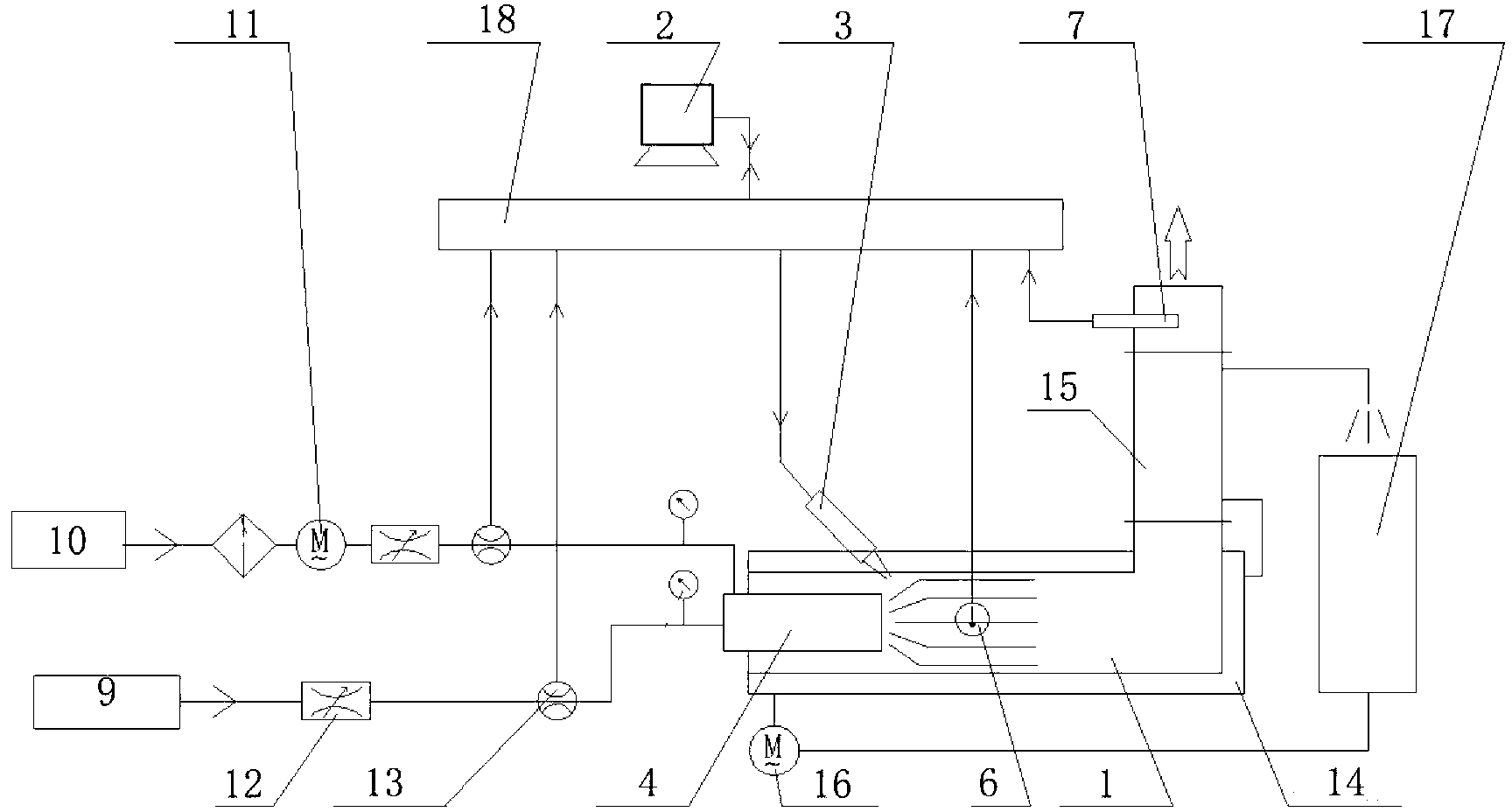 Method and device for testing gas combustion nozzle