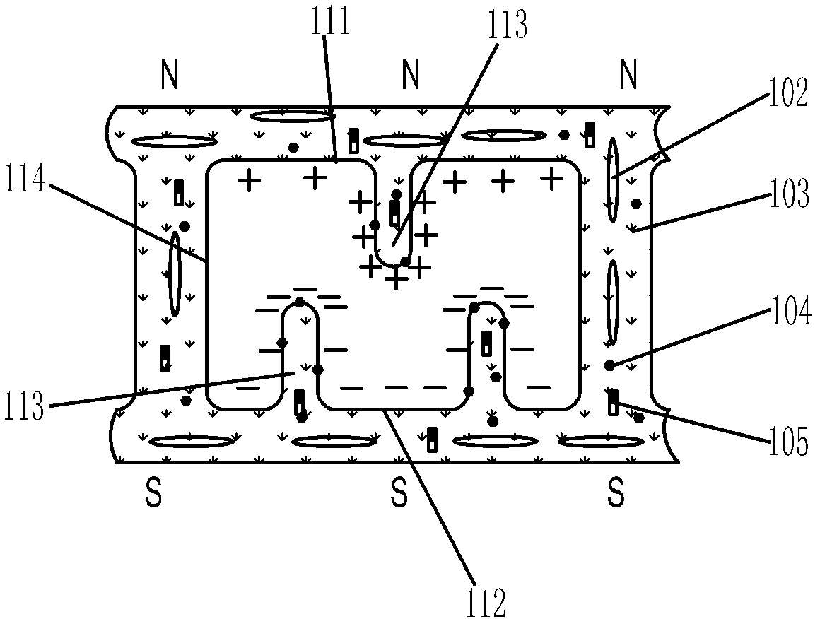 Electrostatic precipitation filter with integrated structure and polarization process for electrostatic precipitation filter