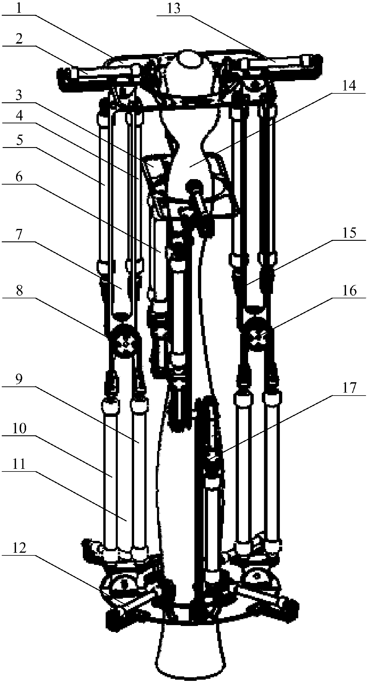 Pneumatic-muscle-based multi-degree-of-freedom humanoid pole-climbing robot and control system thereof