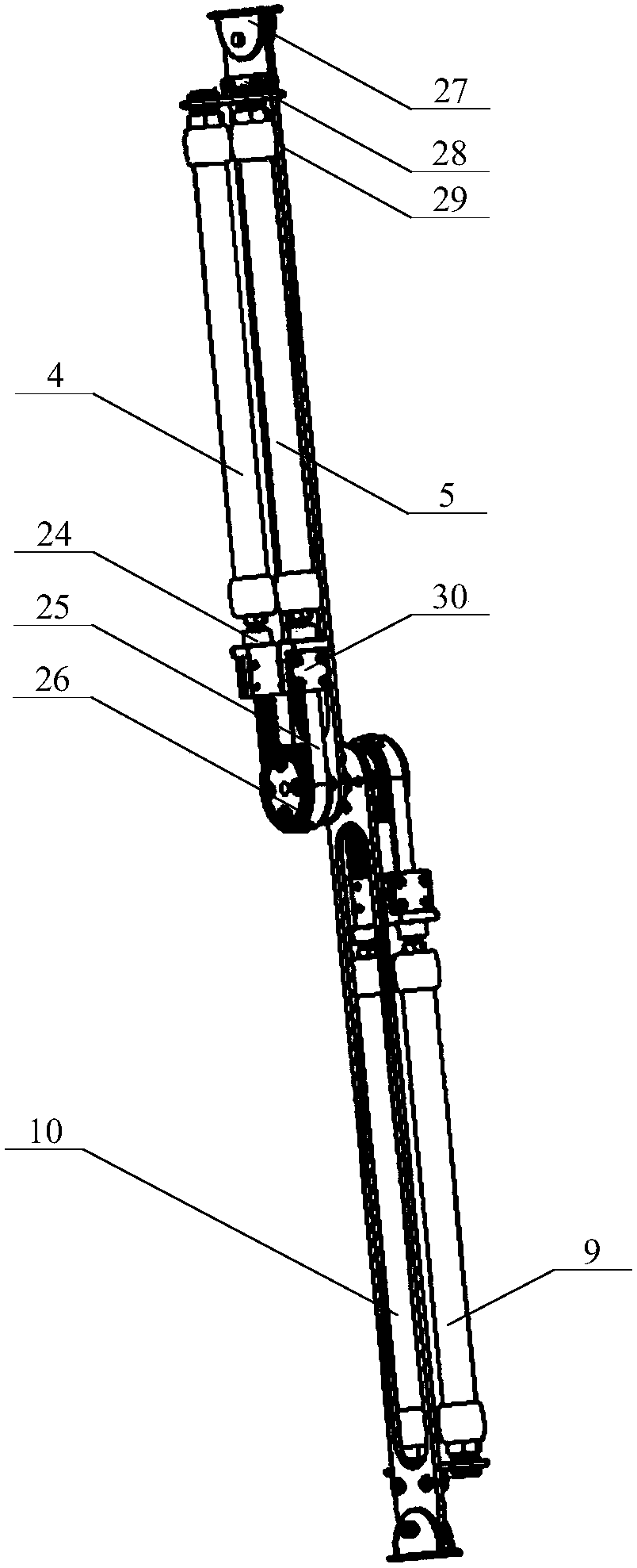 Pneumatic-muscle-based multi-degree-of-freedom humanoid pole-climbing robot and control system thereof