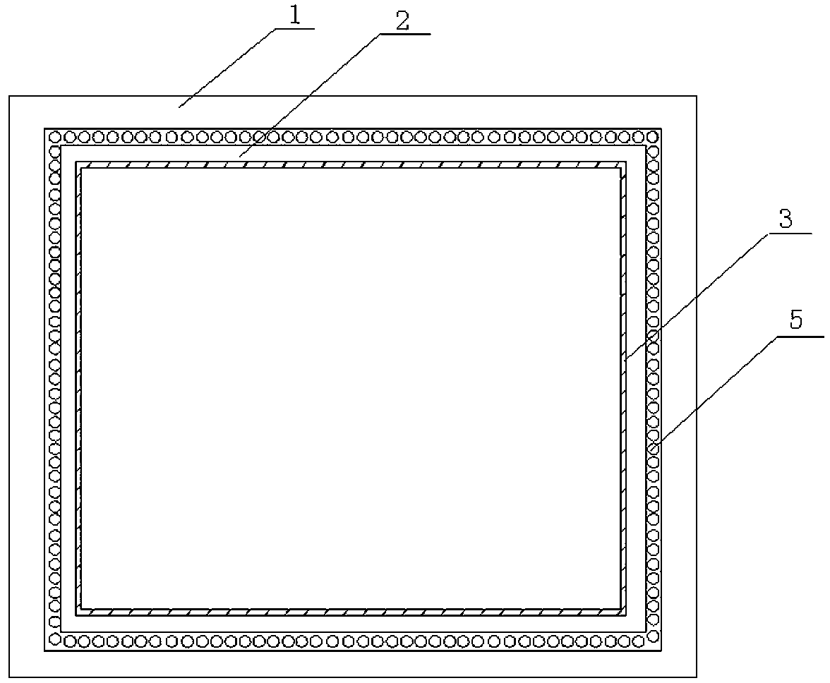 Front frame for television