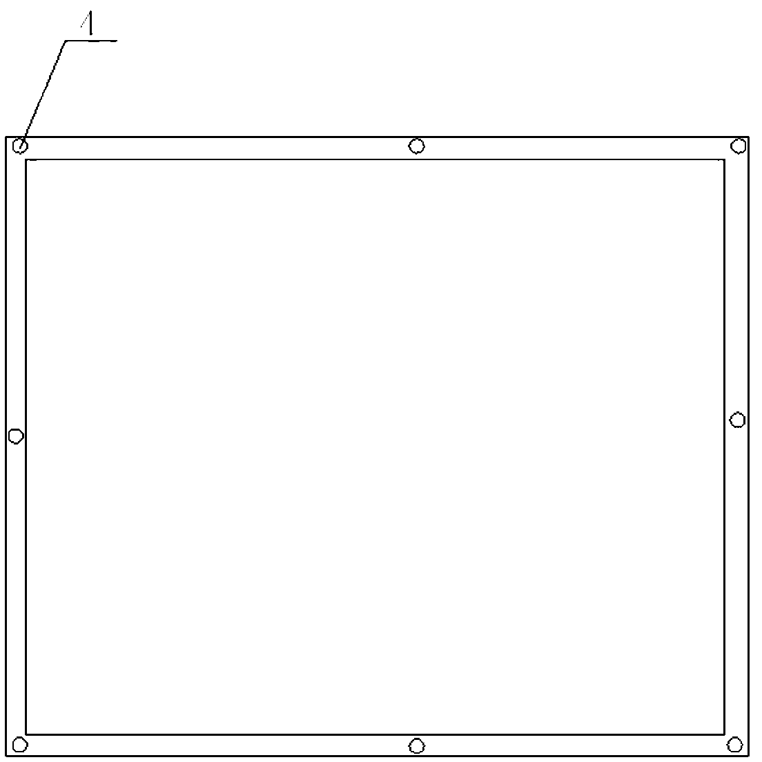 Front frame for television