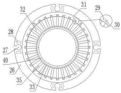 Vehicle flat wire permanent magnet synchronous motor