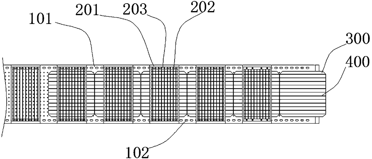 Dense grid solder strip pressing device, dense grid battery string welder and string welding method thereof