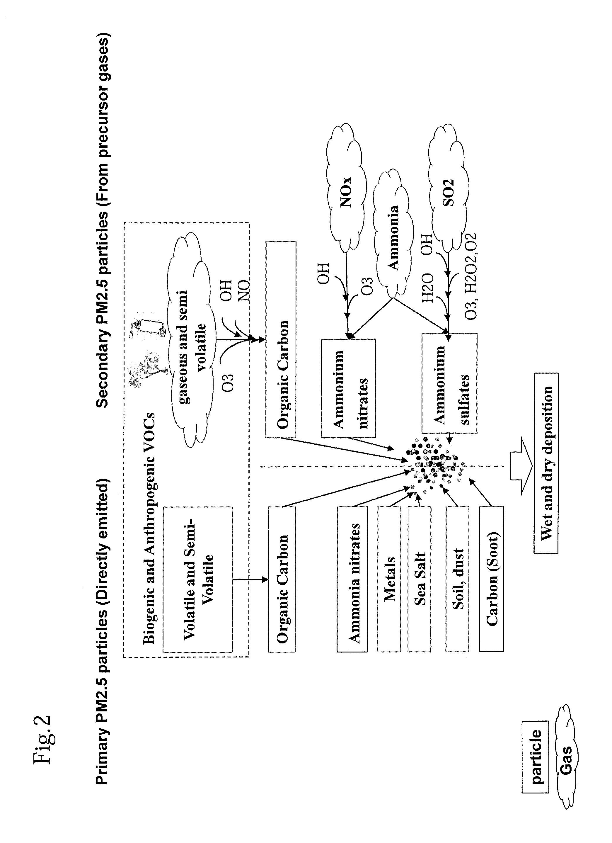 Method and a System for Determining at Least One Forecasted Air Quality Health Effect Caused in a Determined Geographical Area by at Least One Air Pollutant