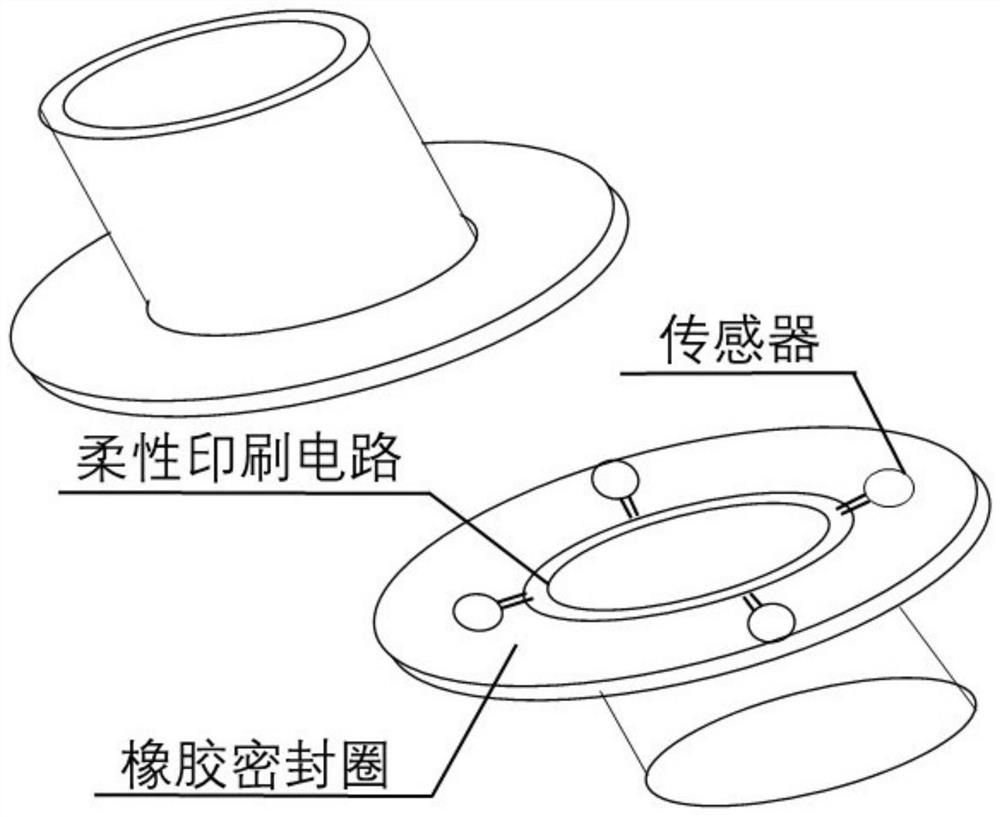 Real-time online monitoring system and method for sealing performance of rubber sealing material