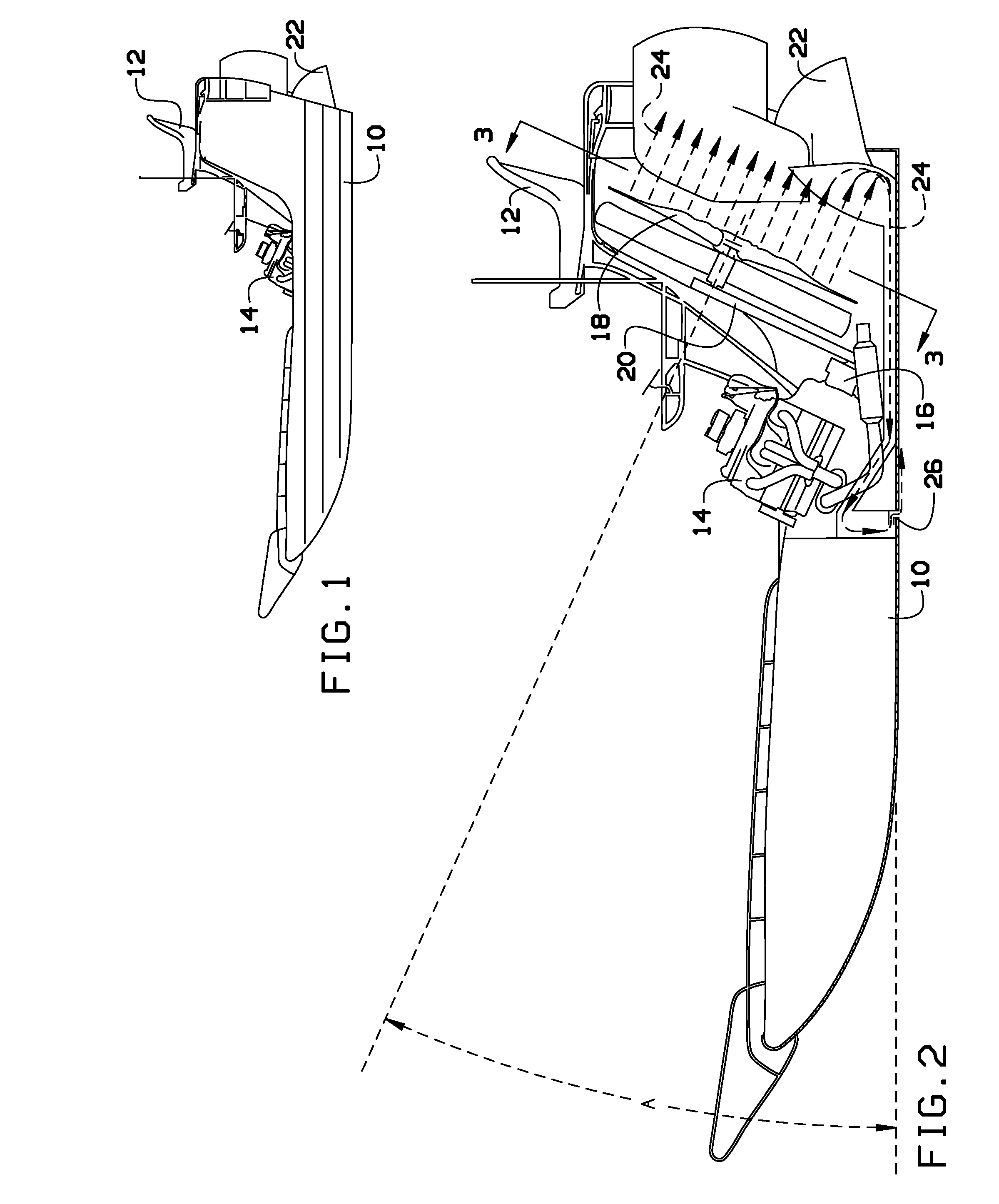 Variable drive water line airboat