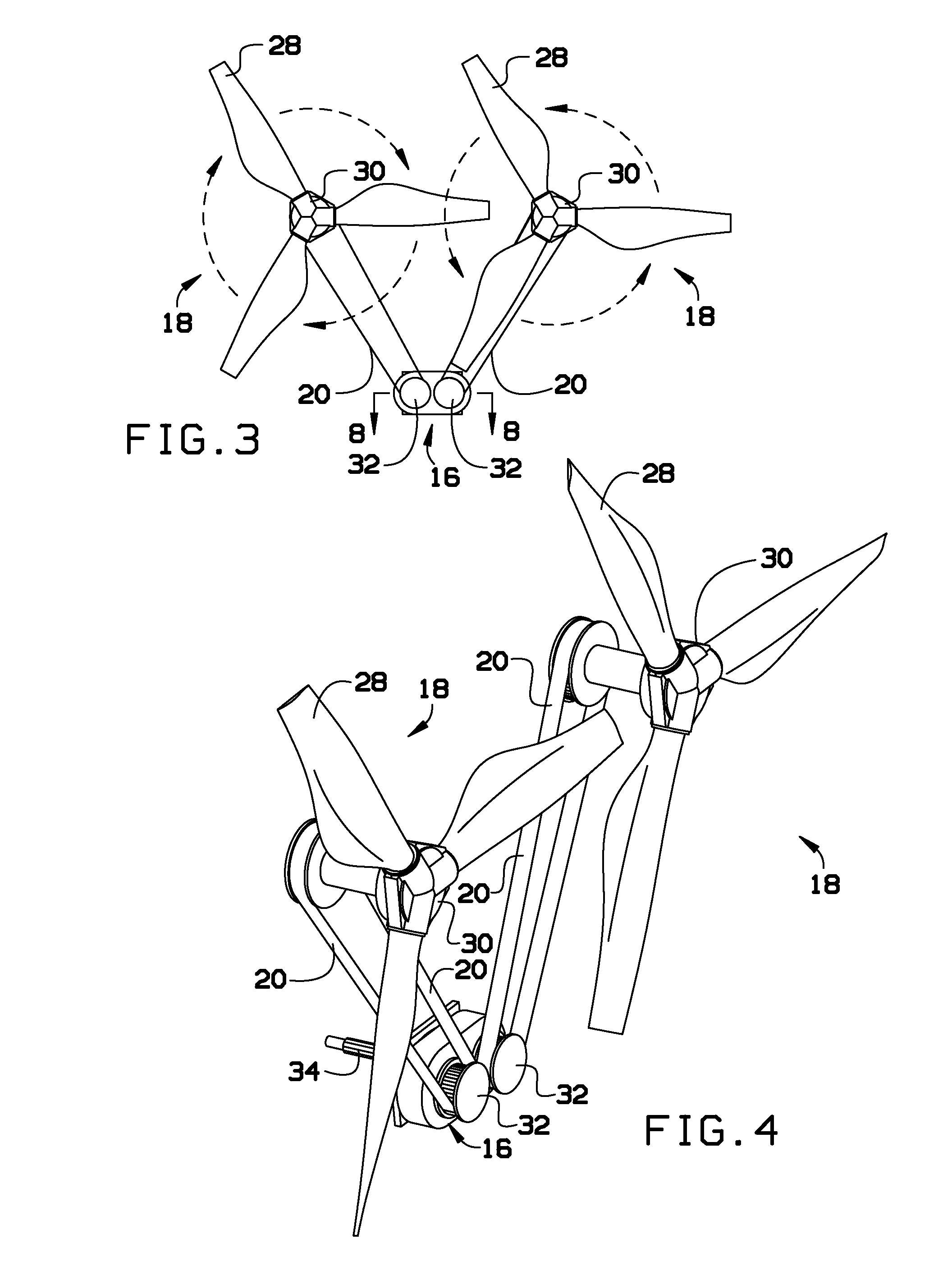 Variable drive water line airboat