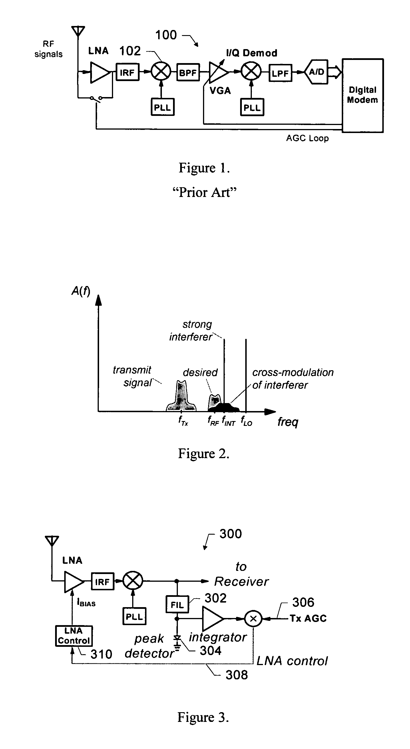 Adaptive receiver system that adjusts to the level of interfering signals