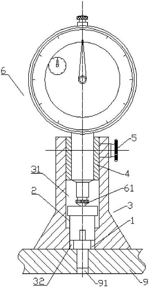 Countersunk angle measurement method