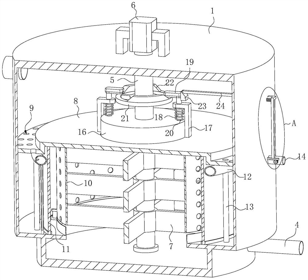 Industrial kiln waste gas desulfurization, denitrification and dust removal integrated equipment