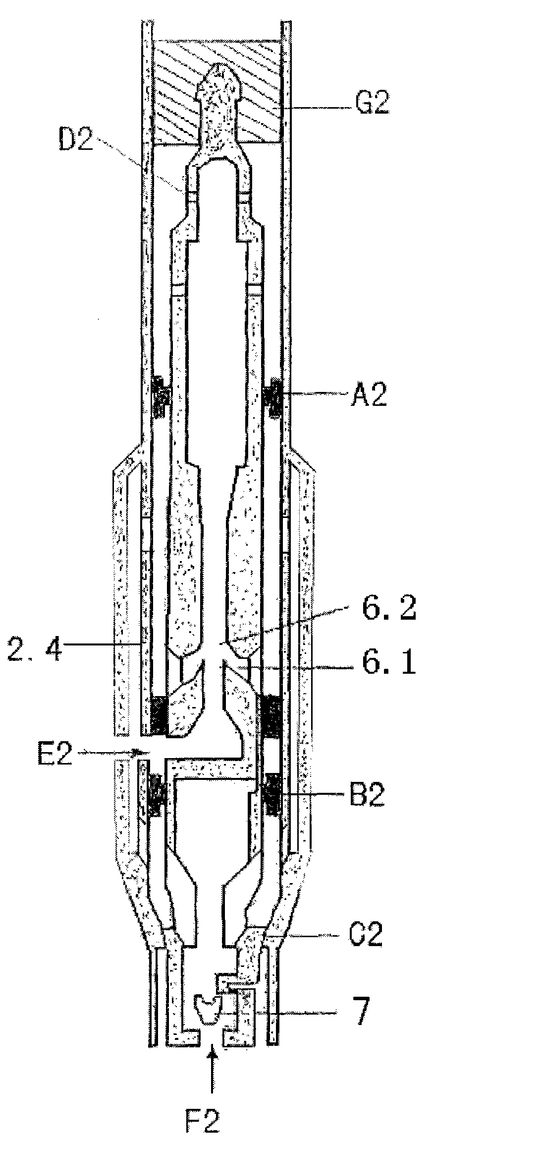 Deep-well oil-extraction external flow-channel direct and reverse circulation freely-throwing jet injector oil production method and device