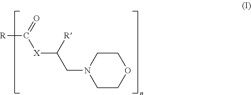 Morpholine derivatives as ashless TBN sources and lubricating oil compositions containing same