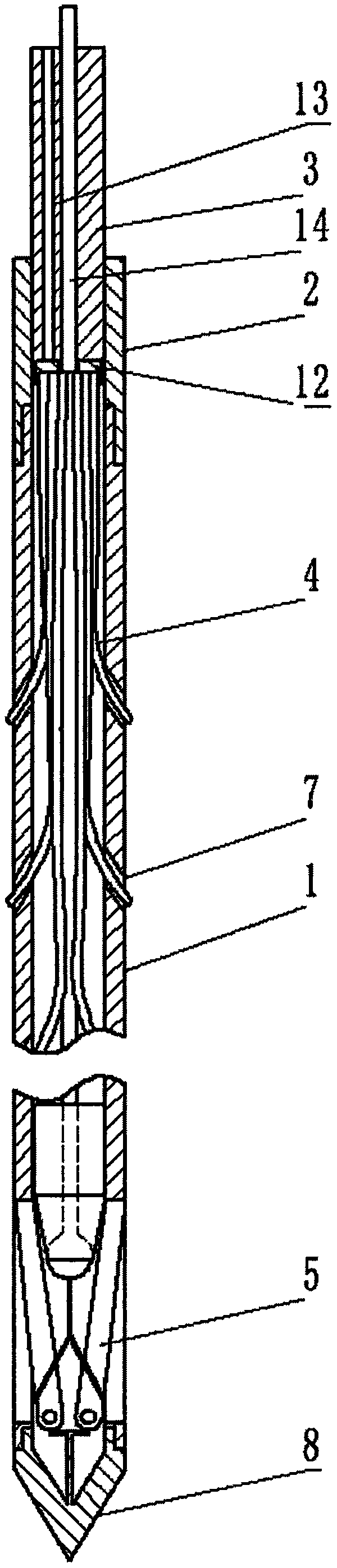 Moisture-trapping loess foundation pit anti-slip electric sintering supporting pile