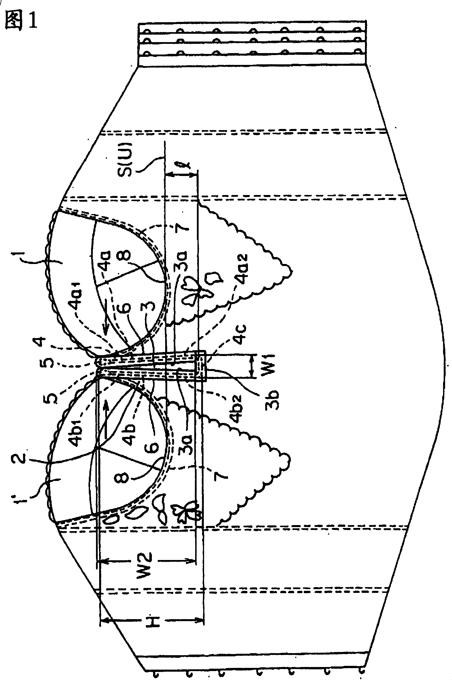 Bra and thread-like core material for same