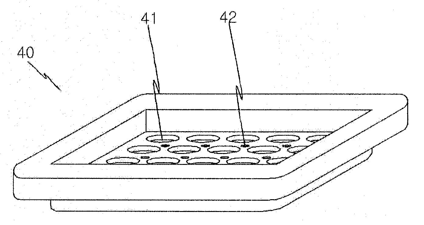 Mold of recipient block and usage thereof