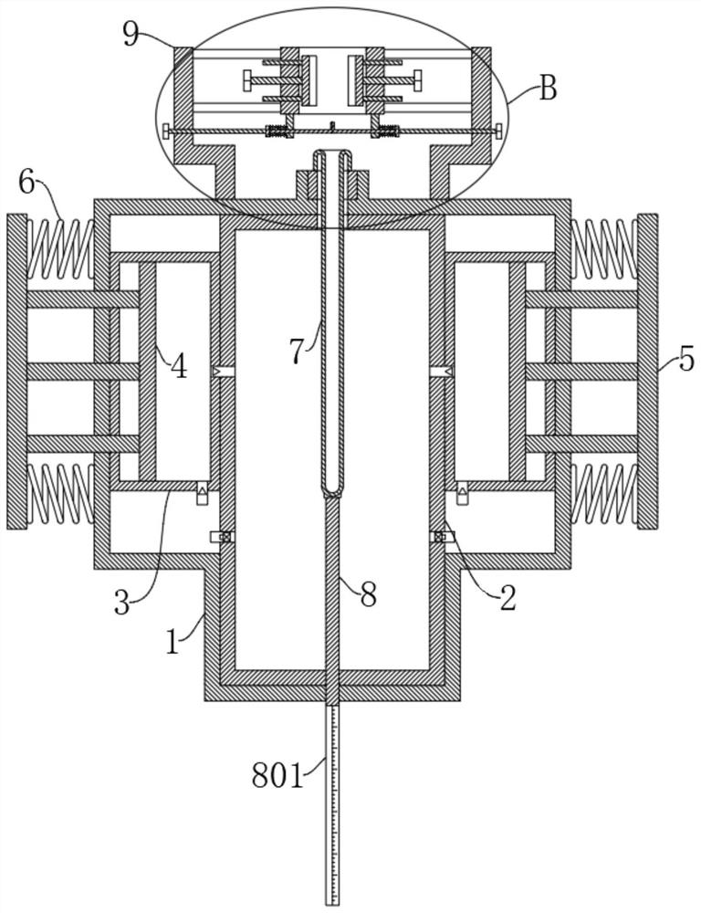 Device for collecting secretions in male urethra