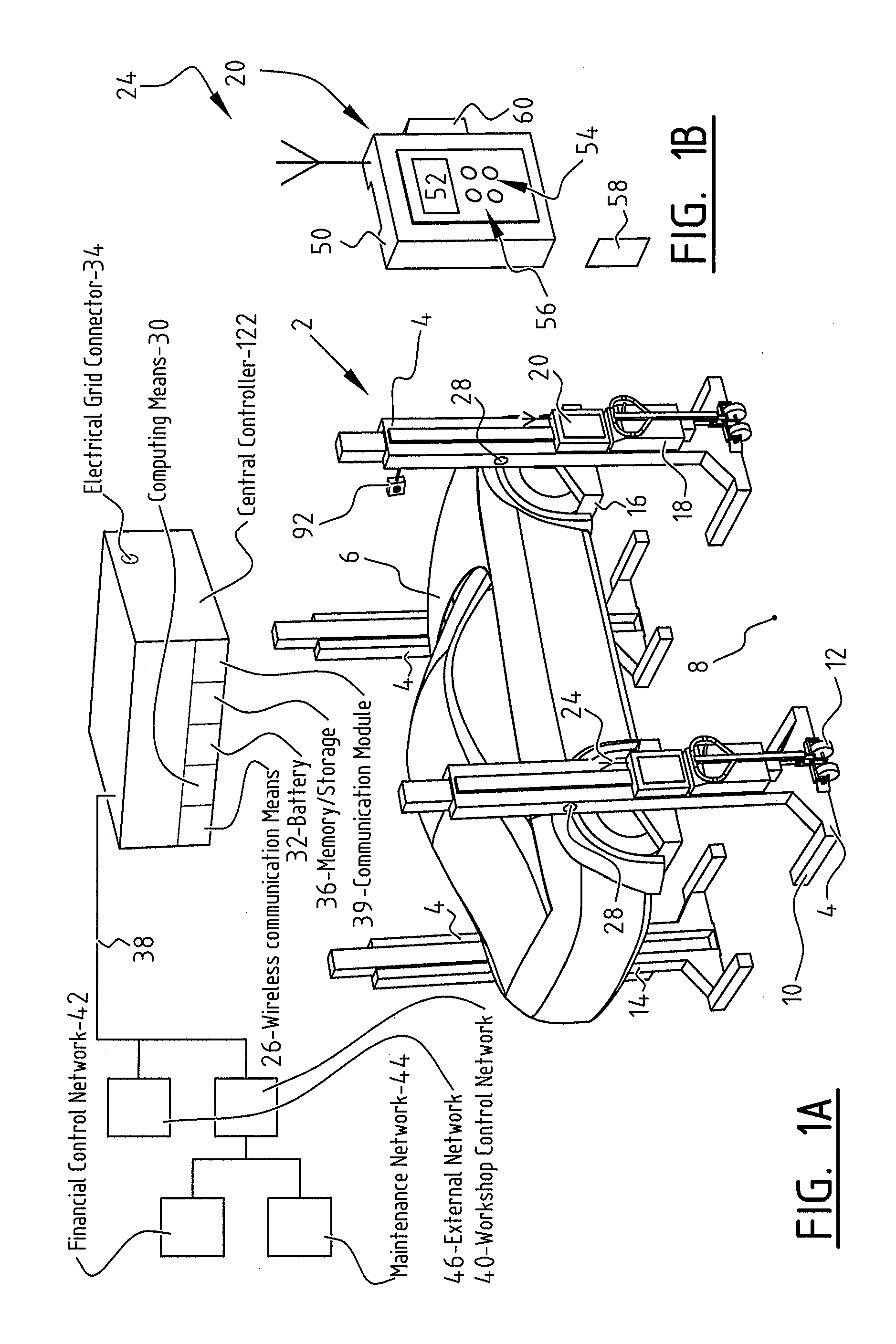 Lifting System with Central Controller for Lifting a Vehicle with Moveable Lifting Columns, and Method Therefor