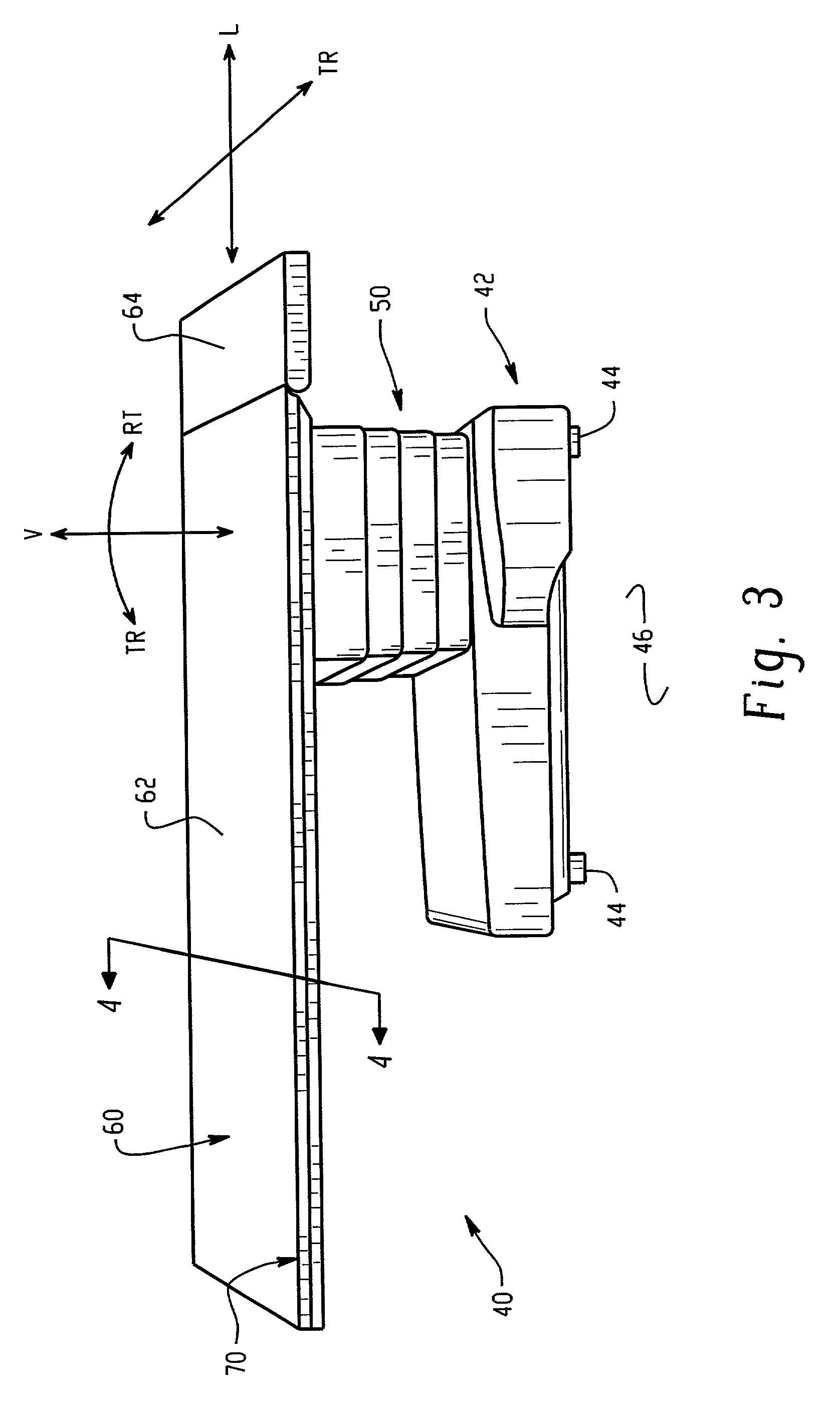 Radiolucent surgical table with low shadow accessory interface profile