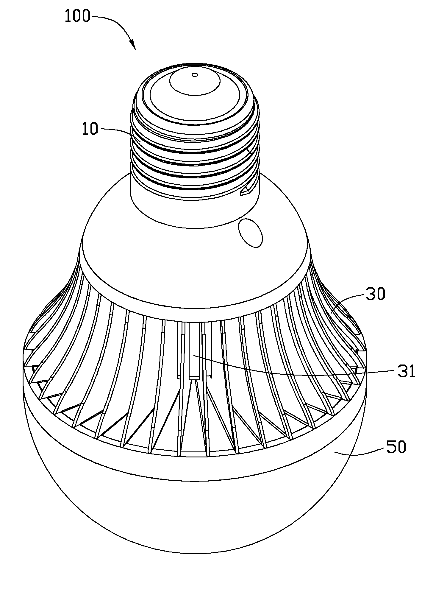 Heat dissipation module and LED illumination device using the same