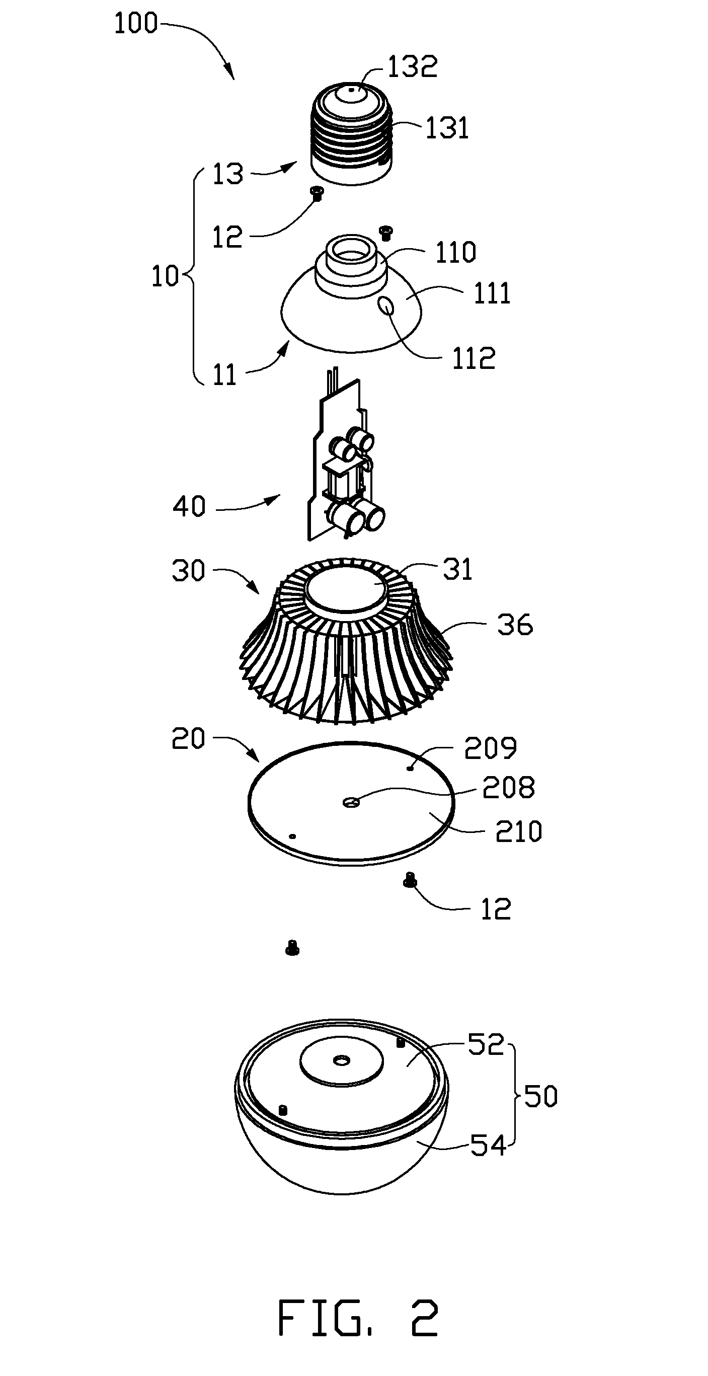 Heat dissipation module and LED illumination device using the same