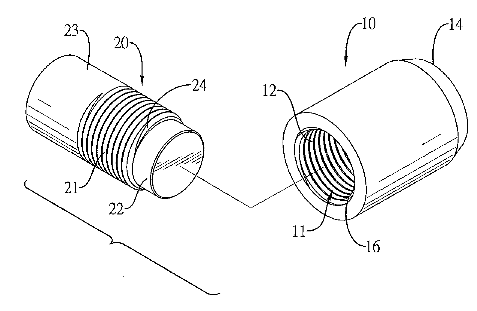 Connector for Steel Reinforcing Bars