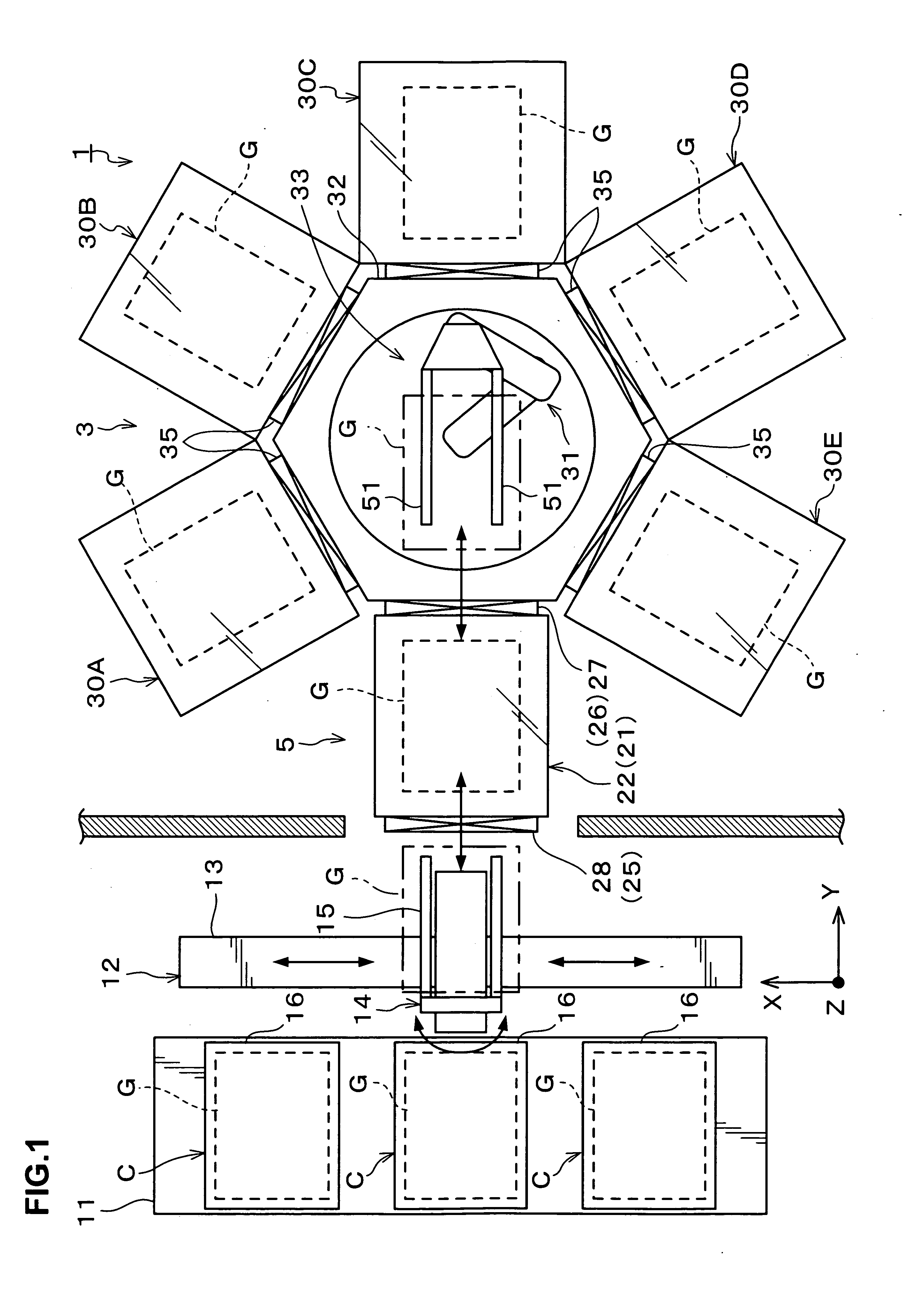 Load lock apparatus, processing system and substrate processing method