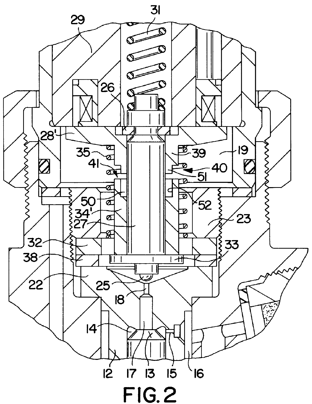 Solenoid valve for controlling an electrically controlled fuel ignition valve