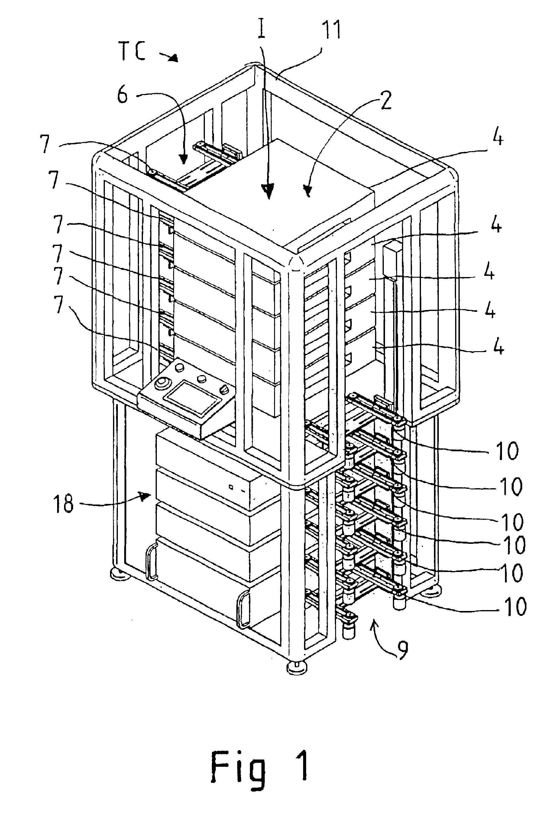 Testing system in a circuit board manufacturing line for a automatic testing of circuit boards